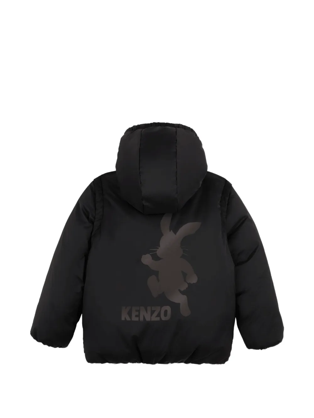Kenzo Kids Donsjack met capuchon Zwart