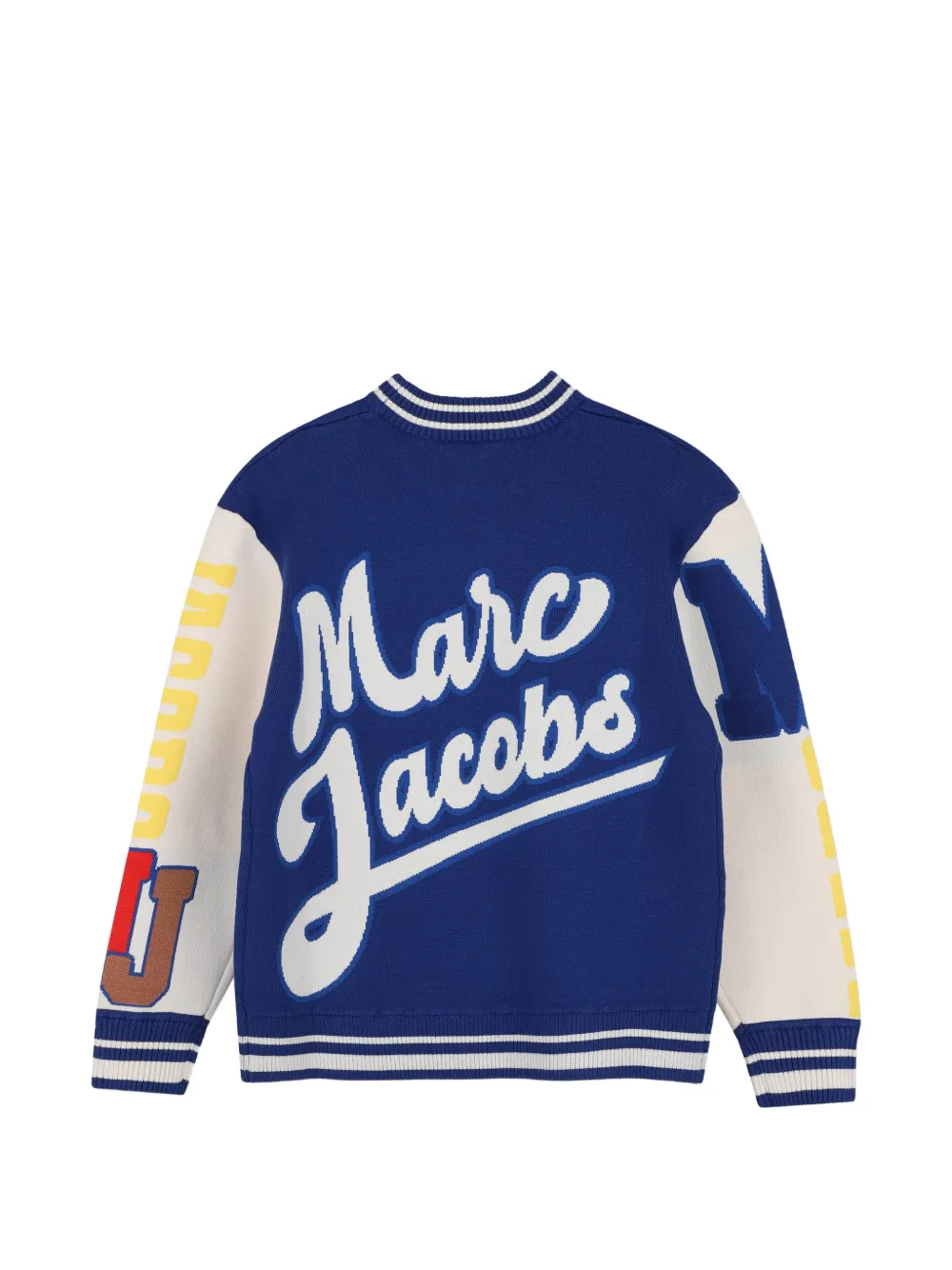 Marc Jacobs Kids Intarsia gebreide trui Blauw