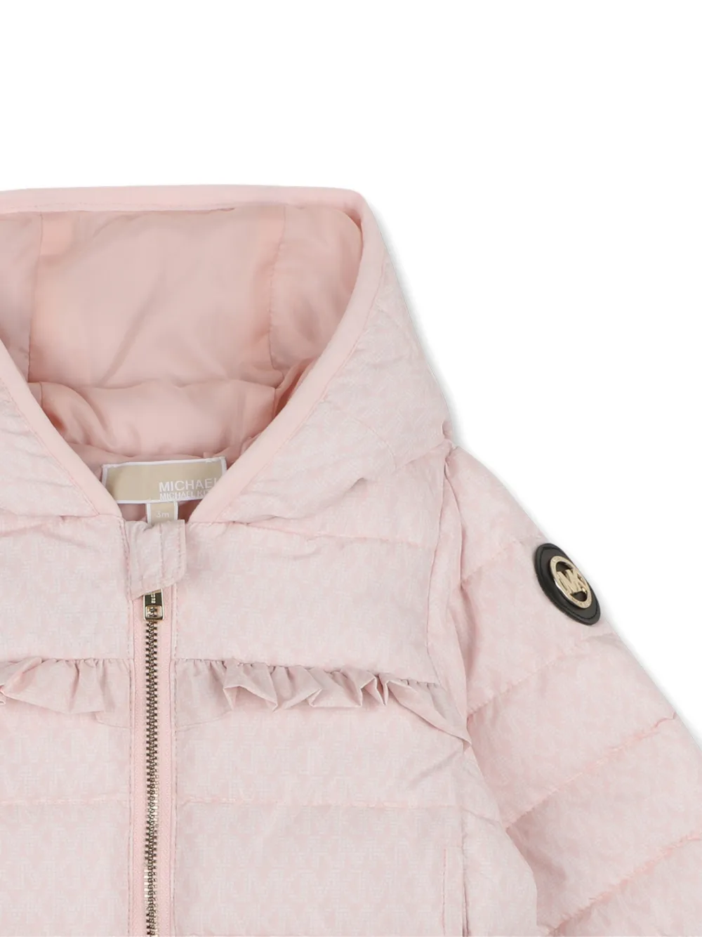 Michael Kors Kids Jack met ruches en logo-print Roze