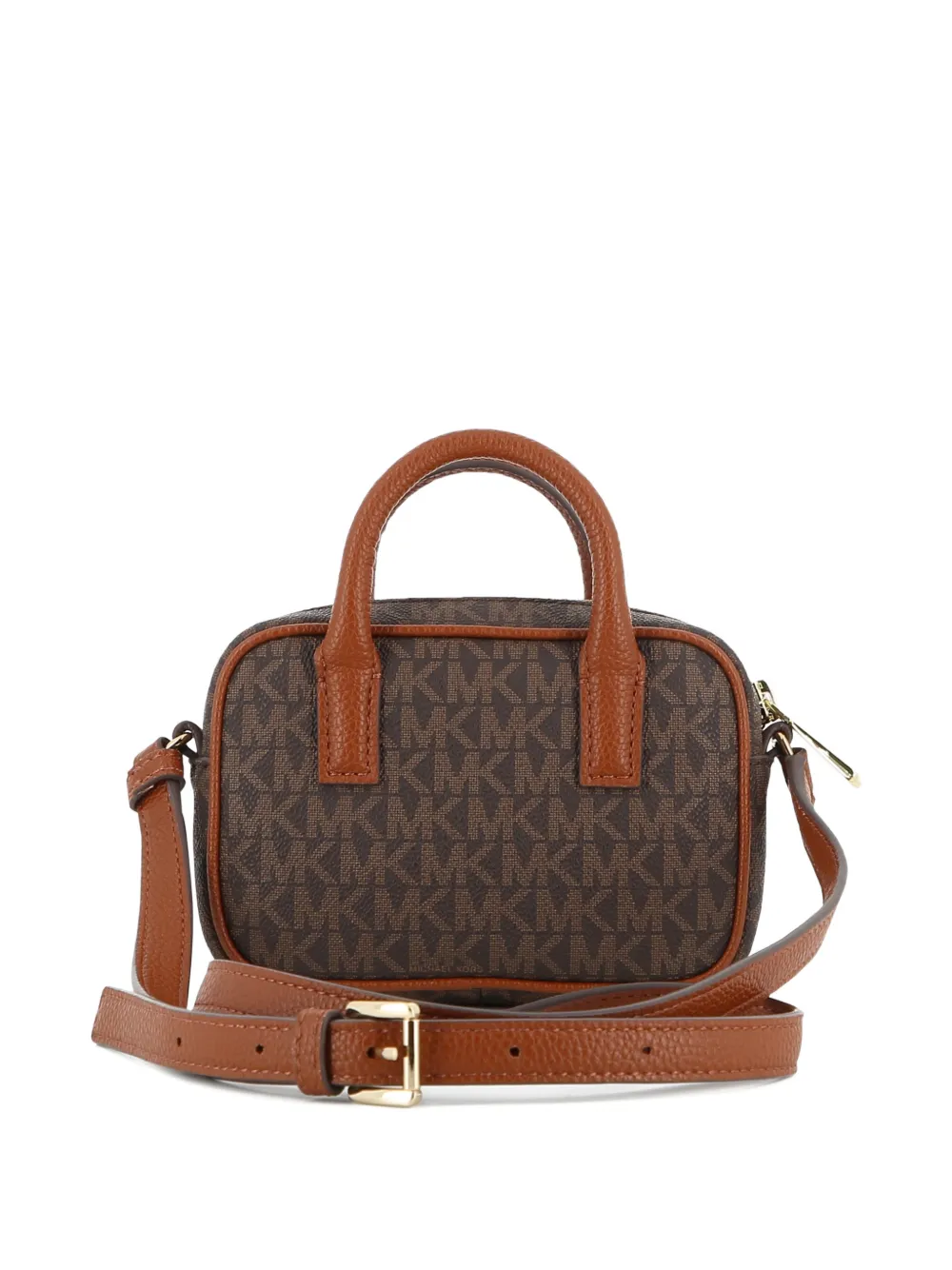 Michael Kors Kids Handtas met monogramprint en logoplakkaat Bruin