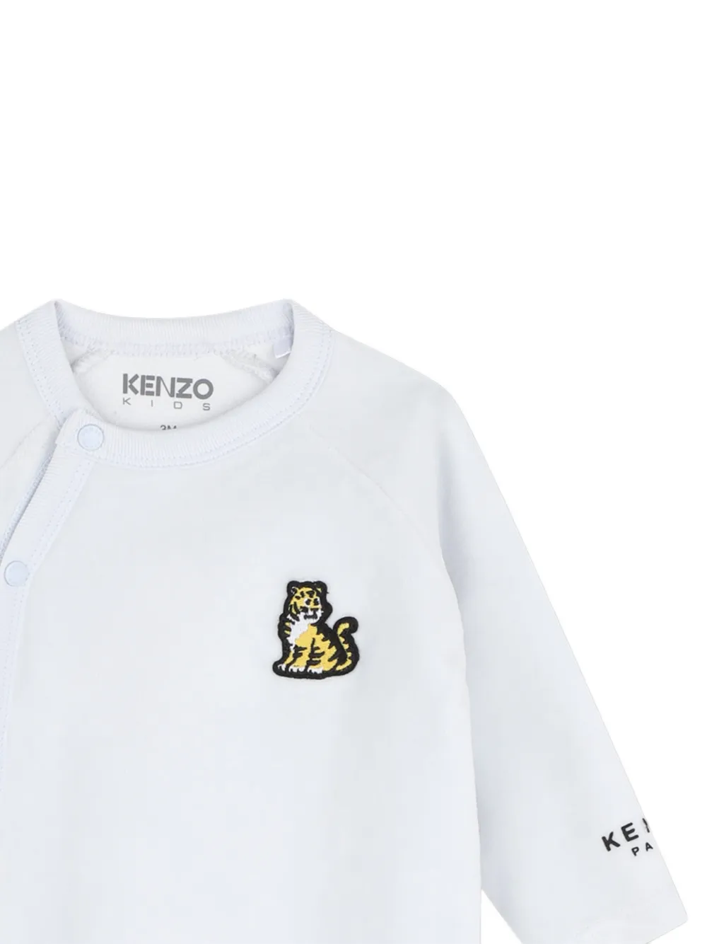 Kenzo Kids Pyjama met tijger-patch Wit