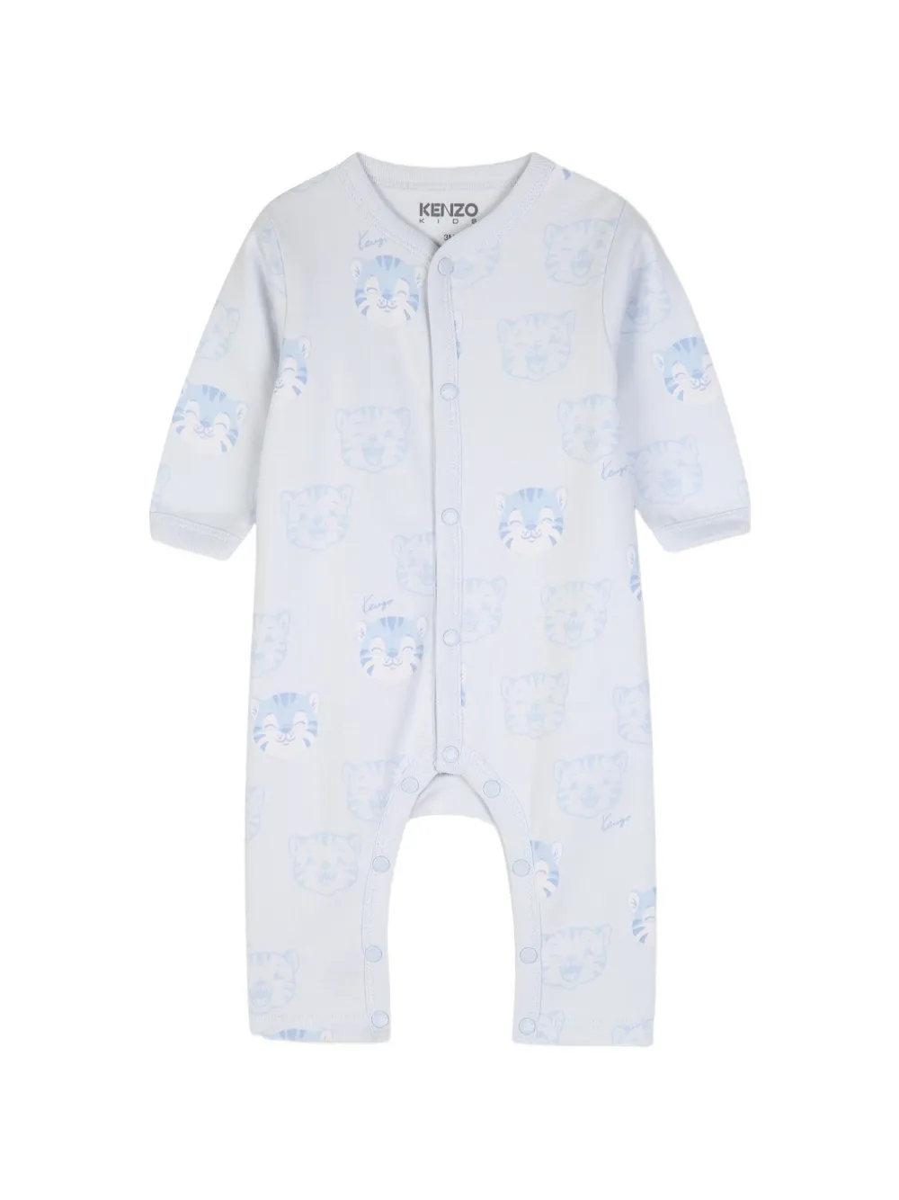 Kenzo Kids Katoenen set met tijger-print Blauw