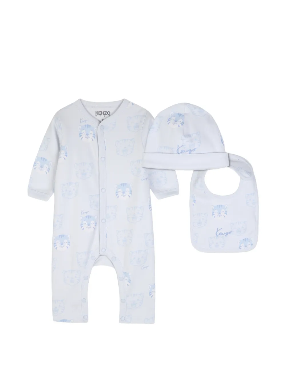 Kenzo Kids Set mit Tiger-Print - Blau