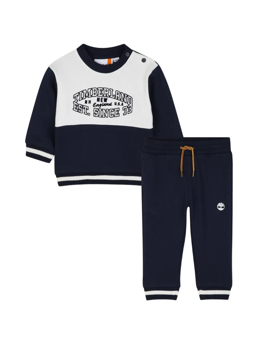 Timberland Kids Tuta sportiva con stampa - Blu