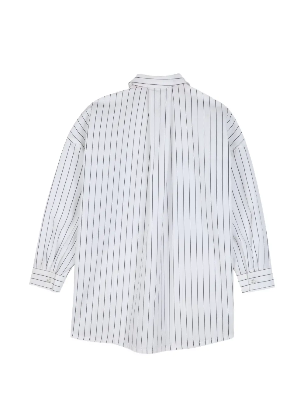 HUGO KIDS Shirt met opgestikte zak en verticale streep Wit