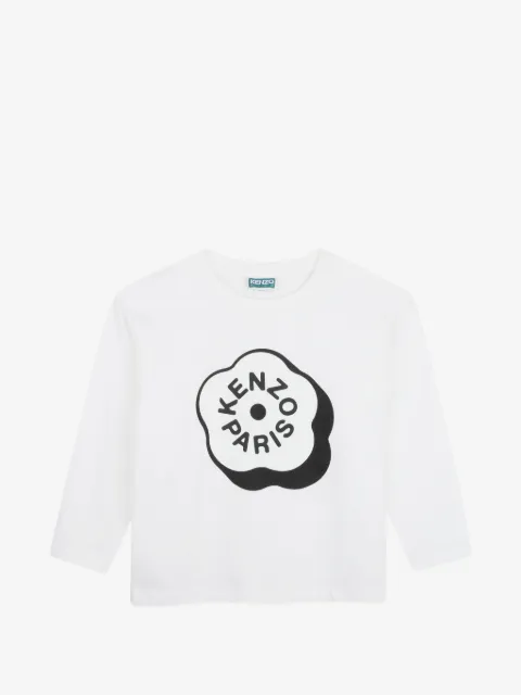 Kenzo Kids playera manga larga con estampado Boke Flower