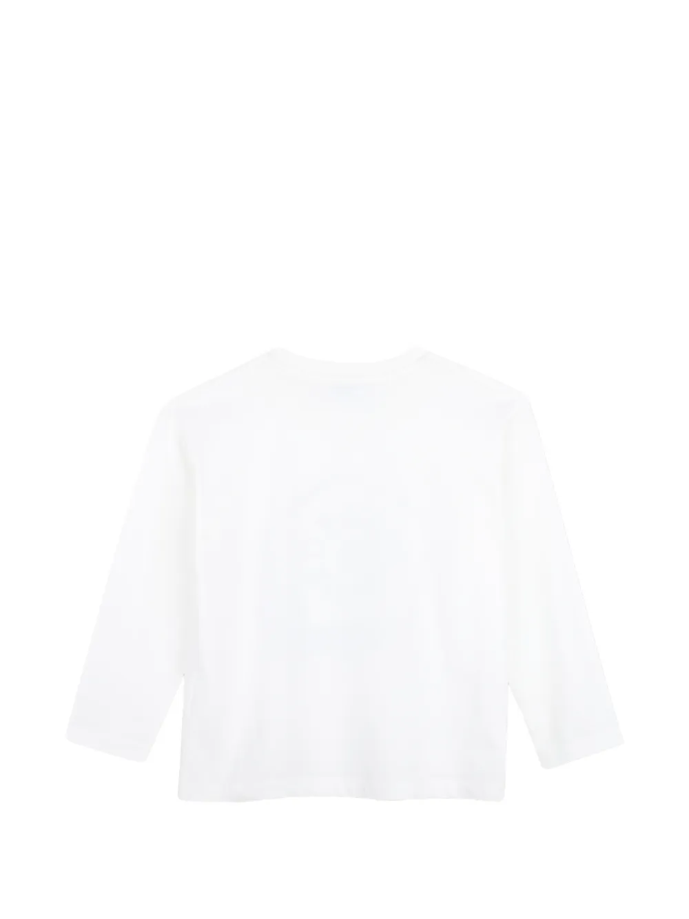 Kenzo Kids T-shirt met lange mouwen en Boke Flower-print Wit