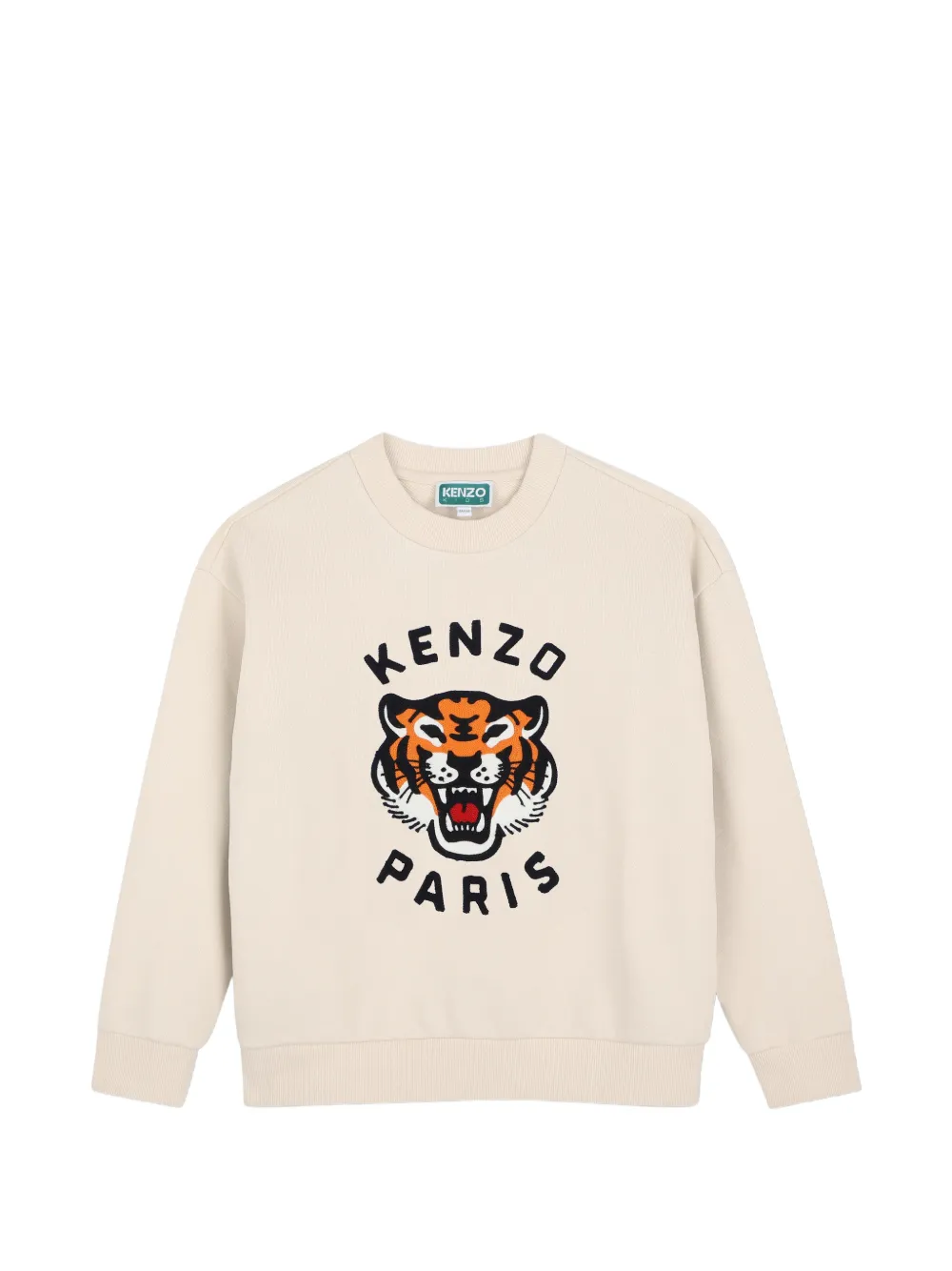 Kenzo Kids Maglione con stampa Tiger - Toni neutri