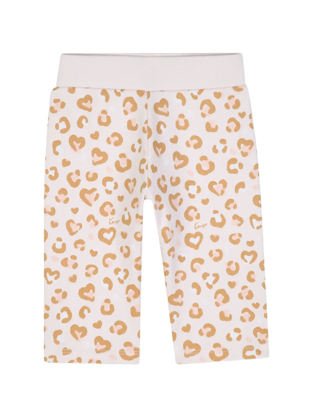 Kenzo Kids Set met luipaard-print en ruches Roze