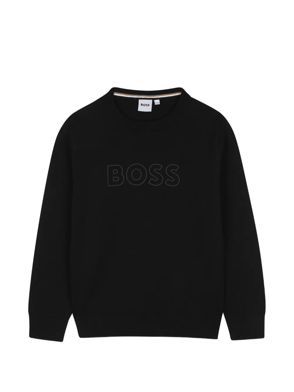BOSS Kidswear logo-embroidered sweater - Nero