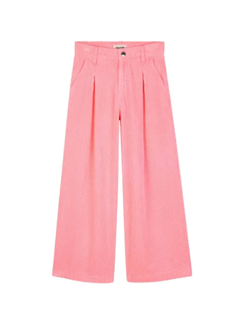 Zadig & Voltaire Kids pleated corduroy trousers
