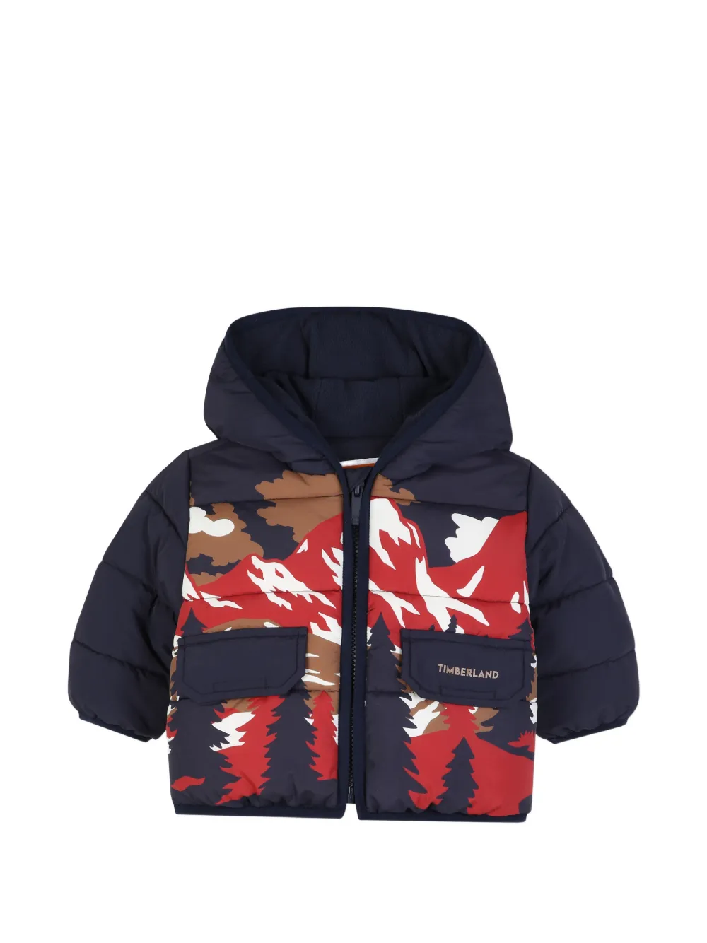 Timberland Kids Piumino con stampa grafica - Blu