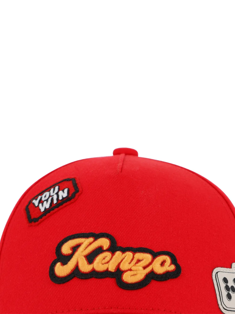 Kenzo Kids Honkbalpet met logopatch Rood
