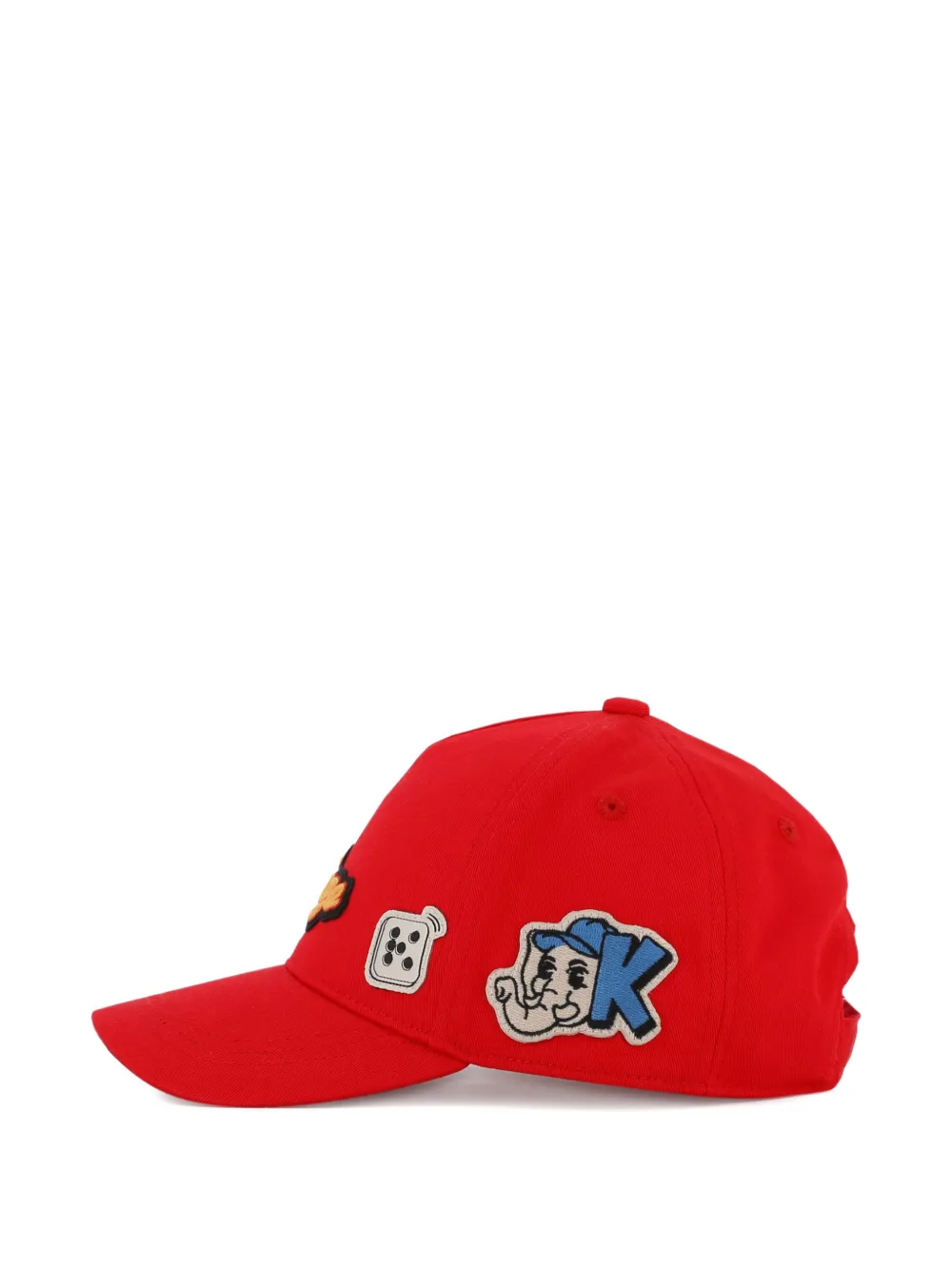 Kenzo Kids Honkbalpet met logopatch Rood