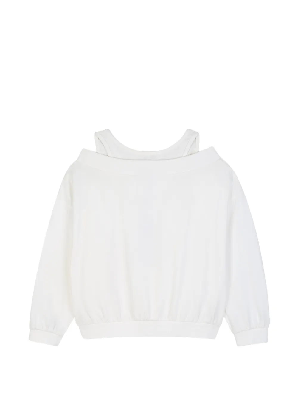 Dkny Kids Tweedelig set met lange mouwen en logo-print Wit