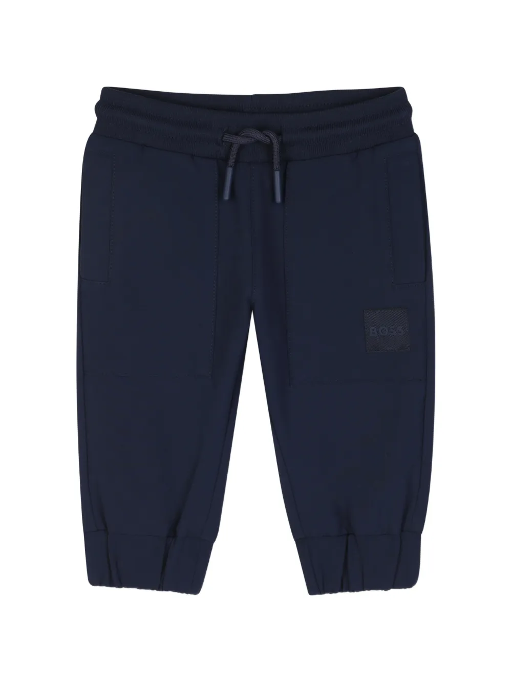 BOSS Kidswear Jogginghose mit Logo-Patch - Blau