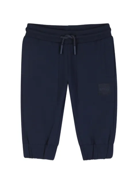 BOSS Kidswear logo-patch drawstring track pants
