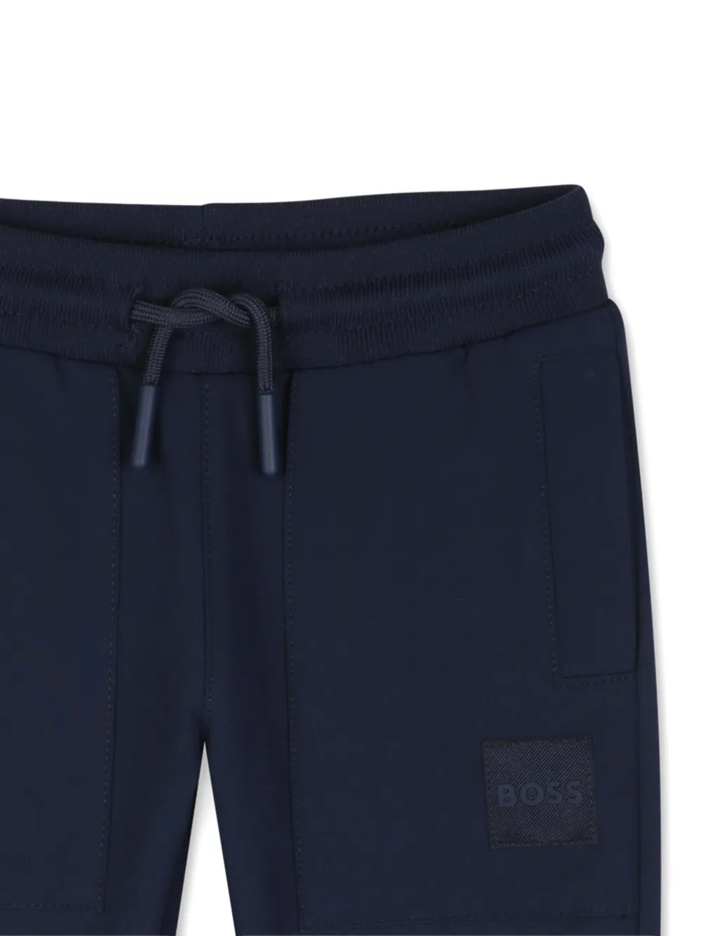 BOSS Kidswear Trainingsbroek met logopatch Blauw
