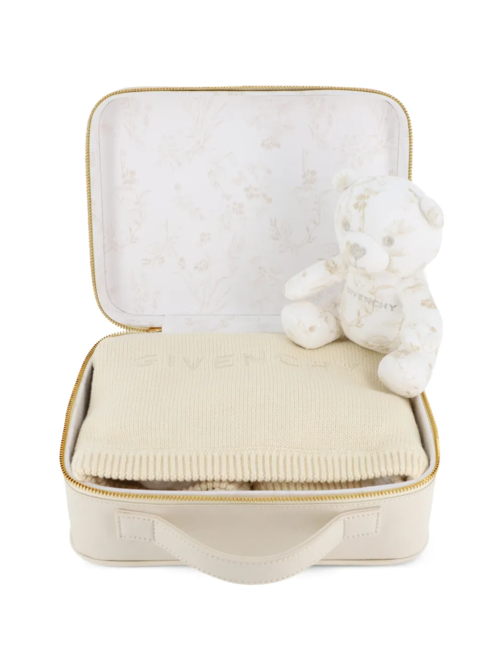 Givenchy Kids Set regalo con ricamo Teddy Bear - Toni neutri
