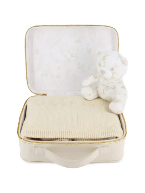 Givenchy Kids teddy-bear embroidered-blanket gift set