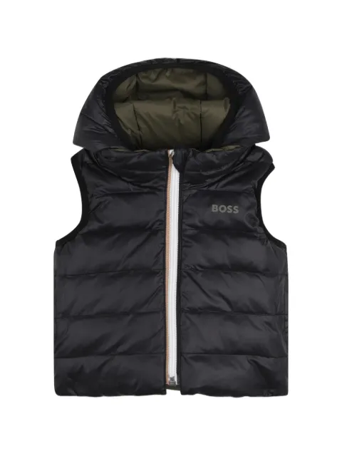BOSS Kidswear reversible padded gilet