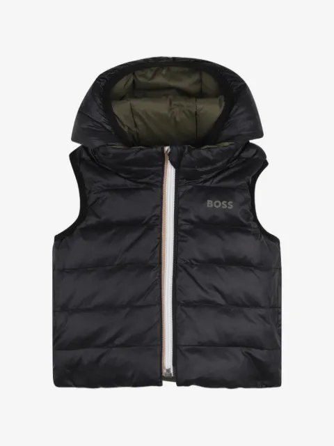 BOSS Kidswear reversible padded gilet