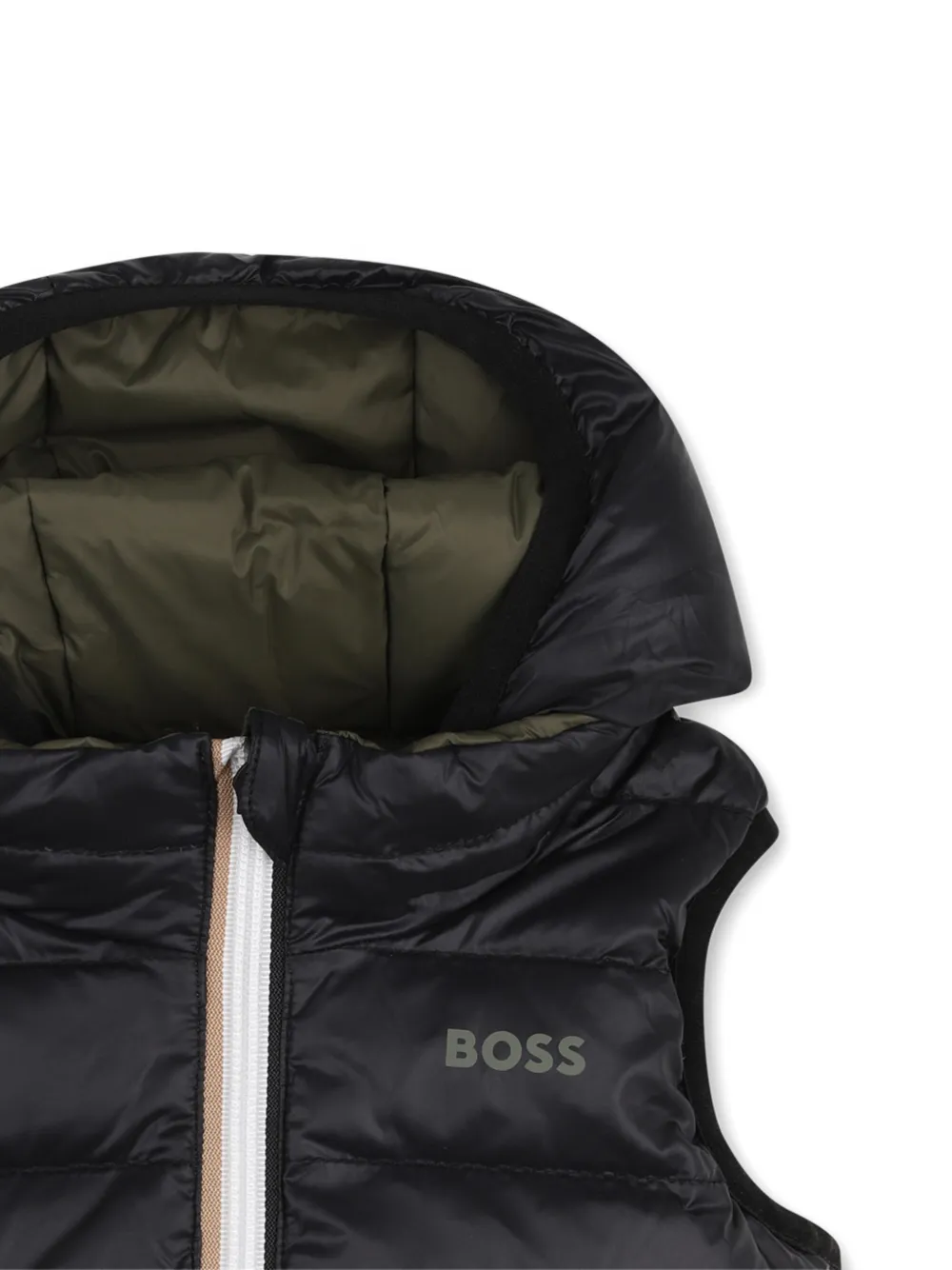 BOSS Kidswear Omkeerbare bodywarmer Zwart