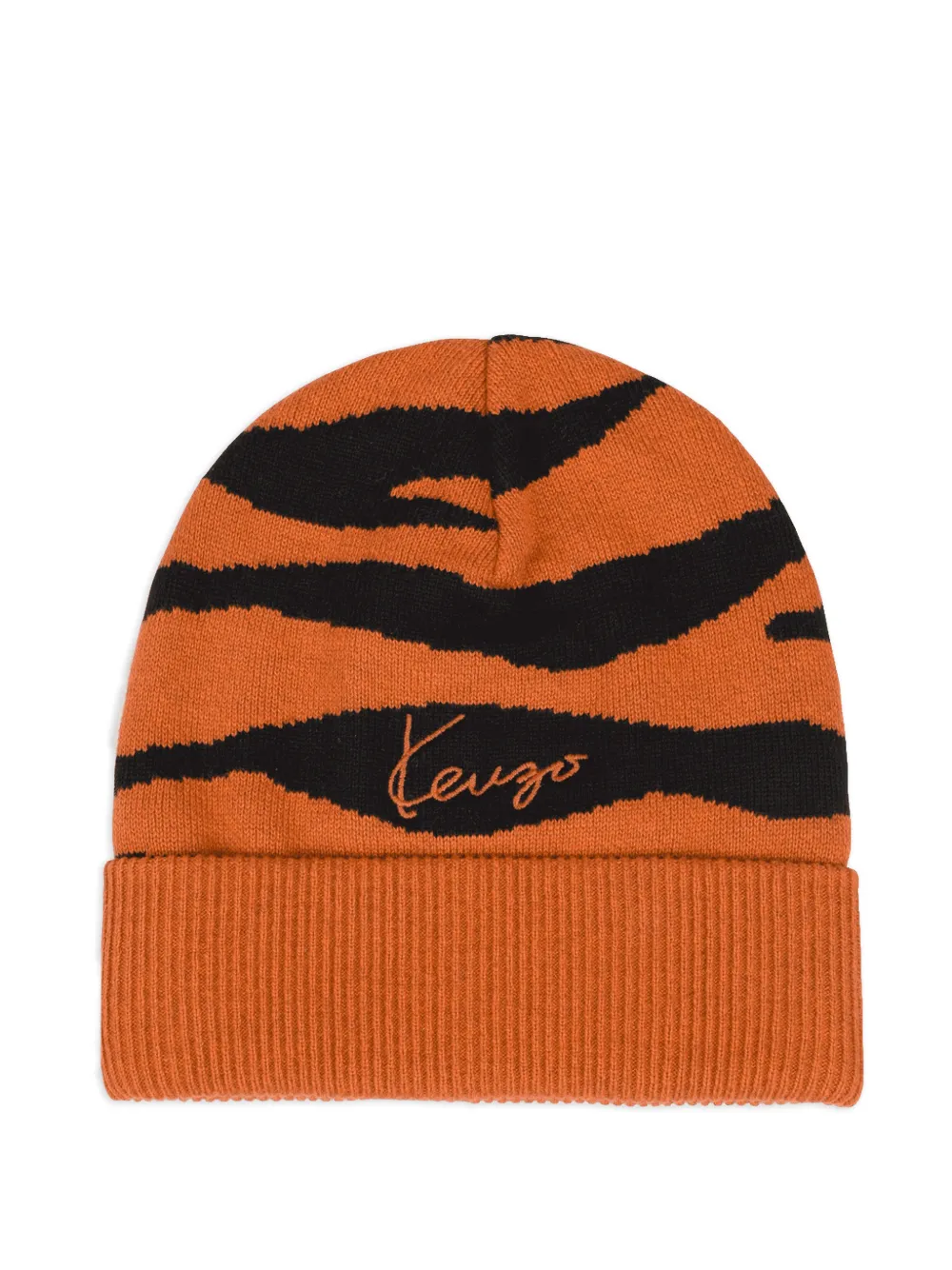 Kenzo Kids Muts en sjaal met tijger-patroon Oranje