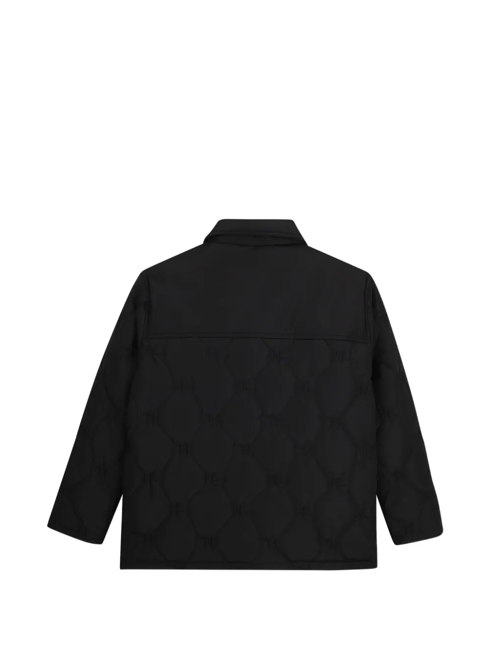 Karl Lagerfeld Kids Omkeerbaar gewatteerd jack Zwart