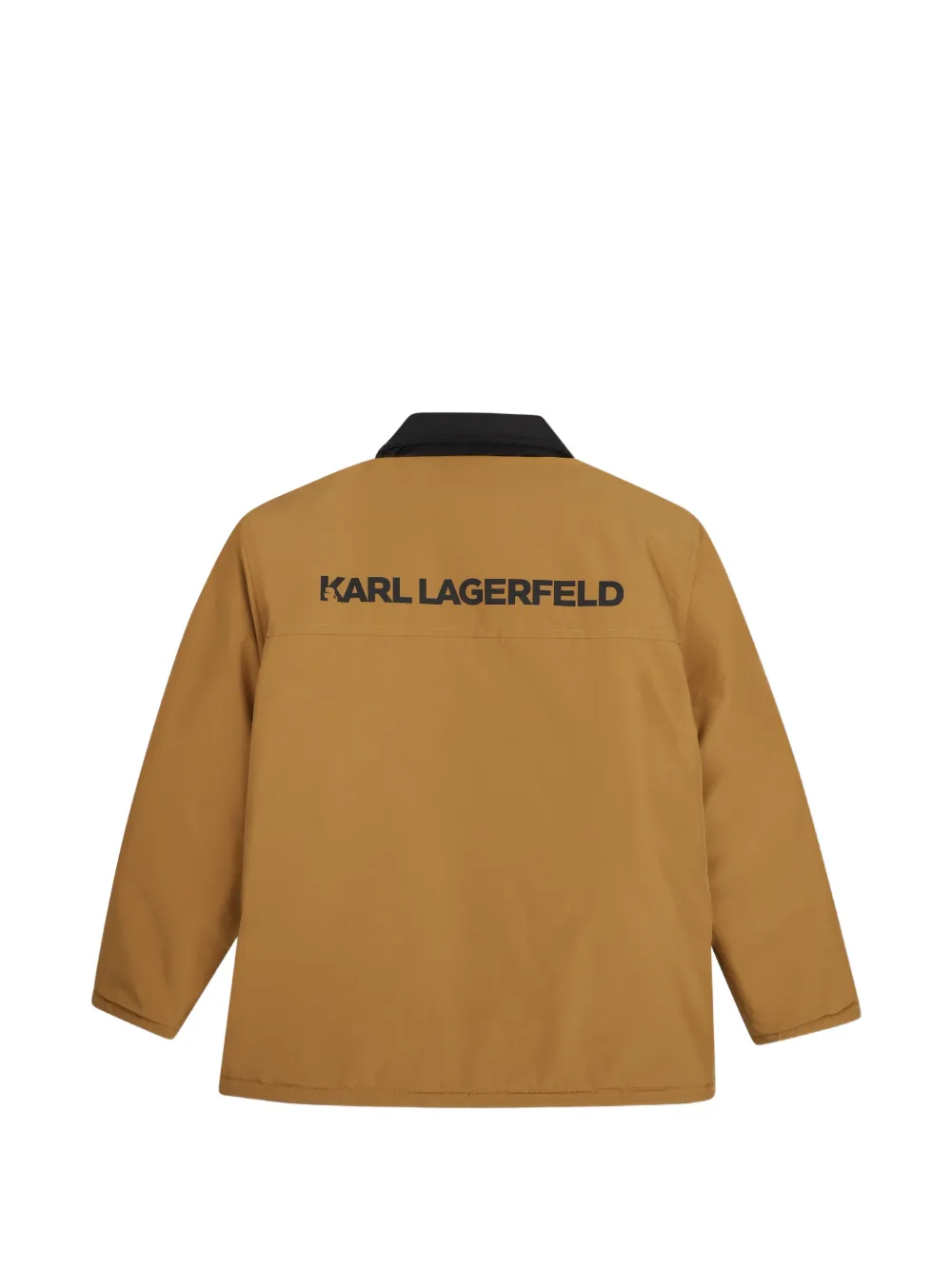 Karl Lagerfeld Kids Omkeerbaar gewatteerd jack Zwart