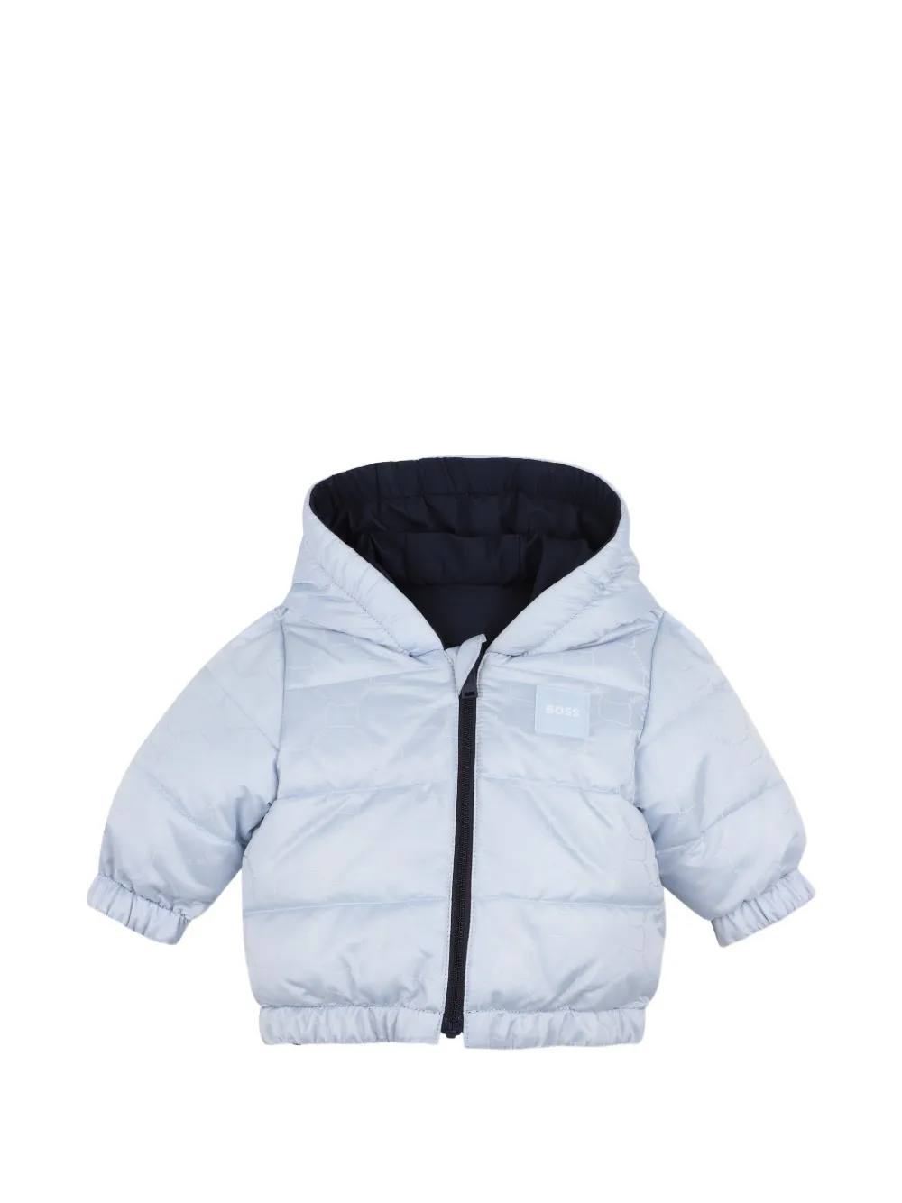 BOSS Kidswear Omkeerbaar gewatteerd jack Blauw