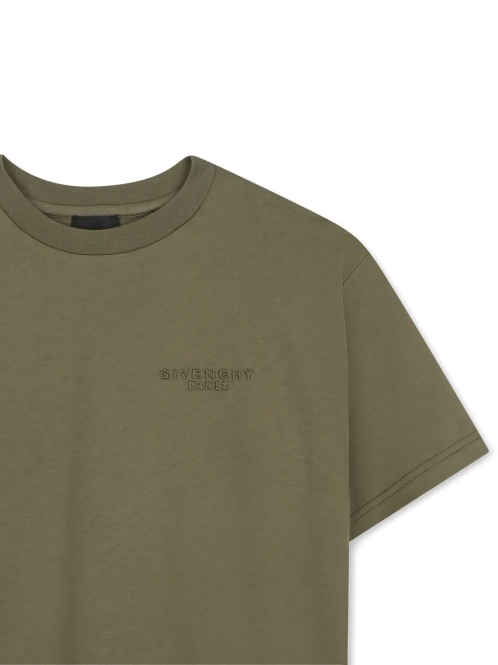 Givenchy Kids T-shirt met geborduurd logo Groen