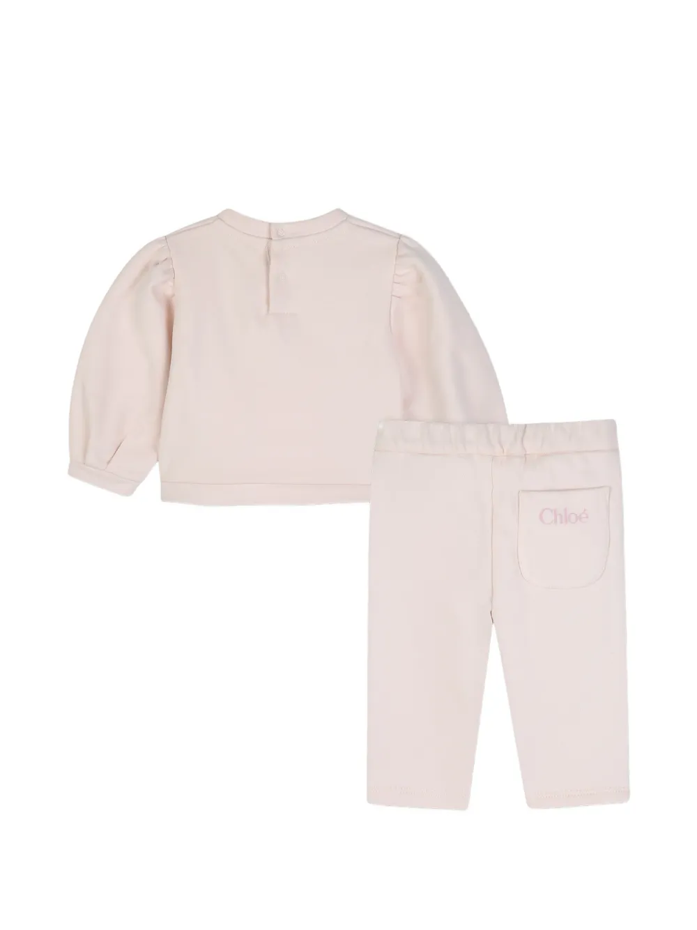 Chloé Kids Trainingspak met logoprint Roze