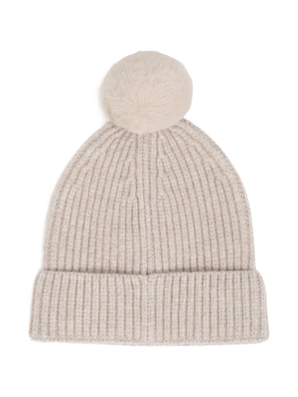 BOSS Kidswear Muts met pompon Beige
