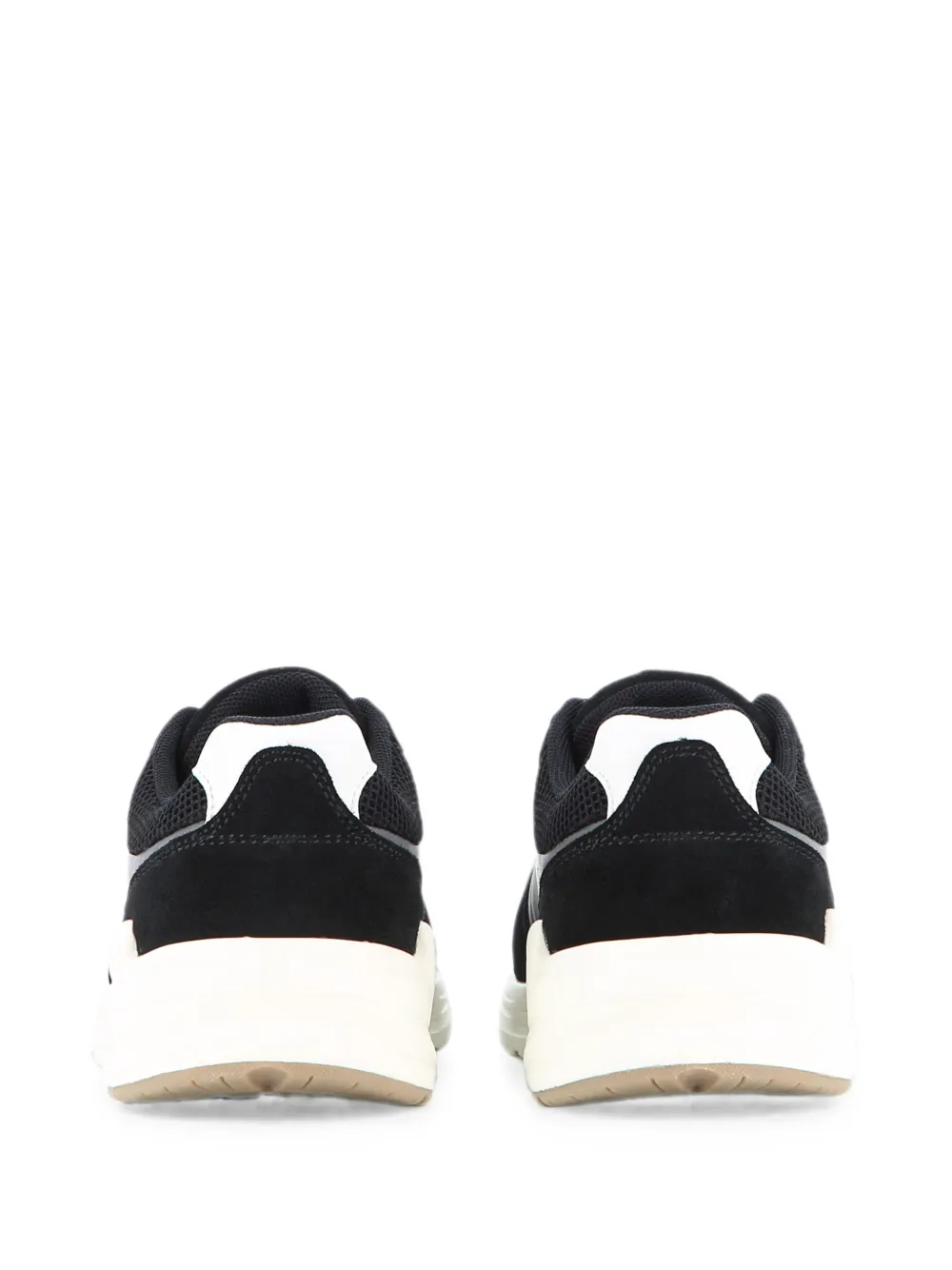 HUGO KIDS logo-print panelled sneakers Zwart