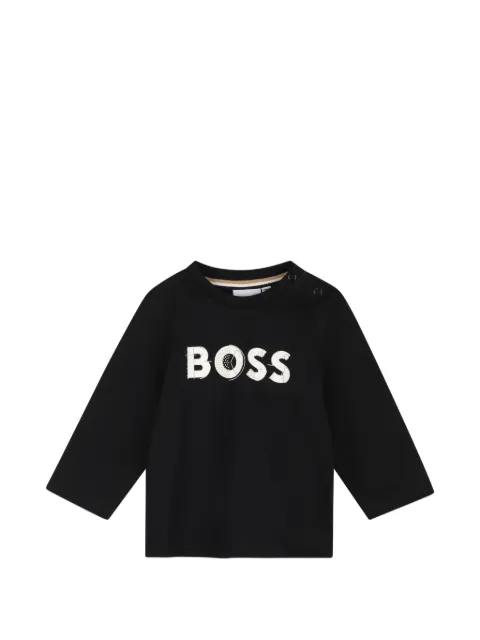 BOSS Kidswear Langarmshirt mit Logo-Print