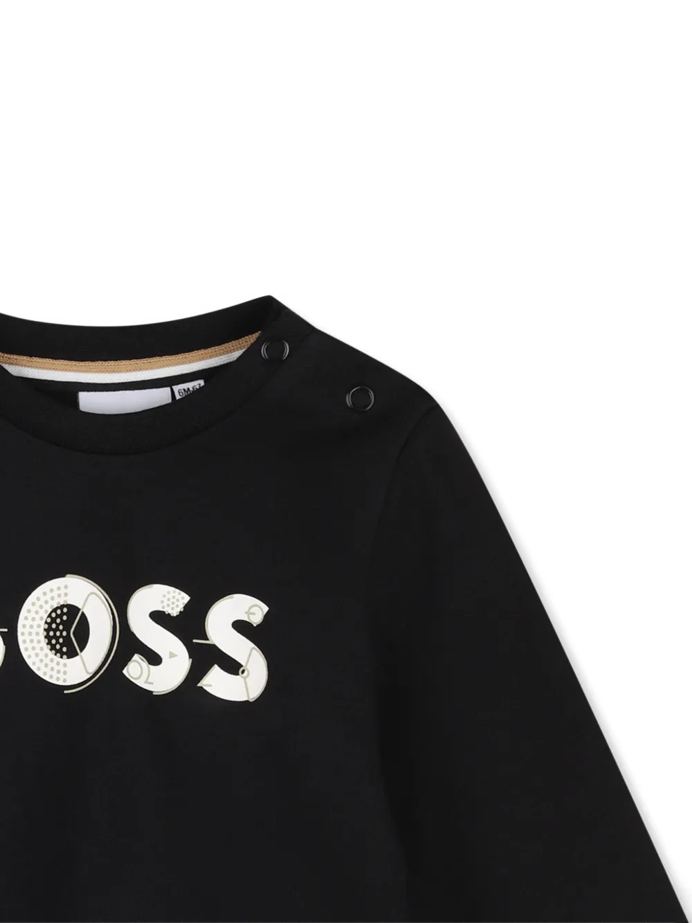 BOSS Kidswear T-shirt met logoprint Zwart