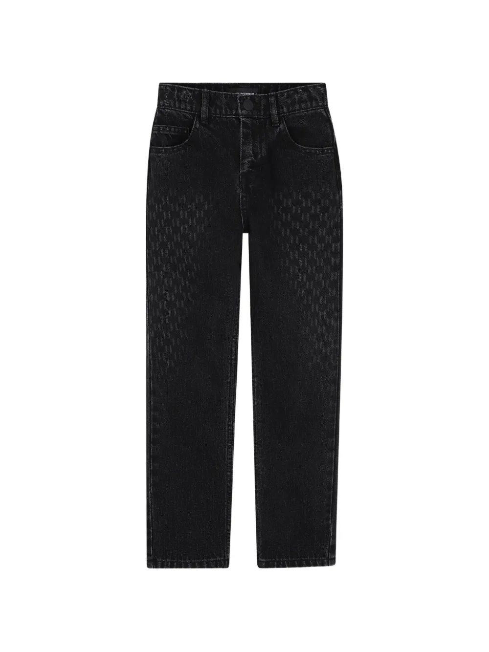 Karl Lagerfeld Kids Jeans con effetto laser - Nero