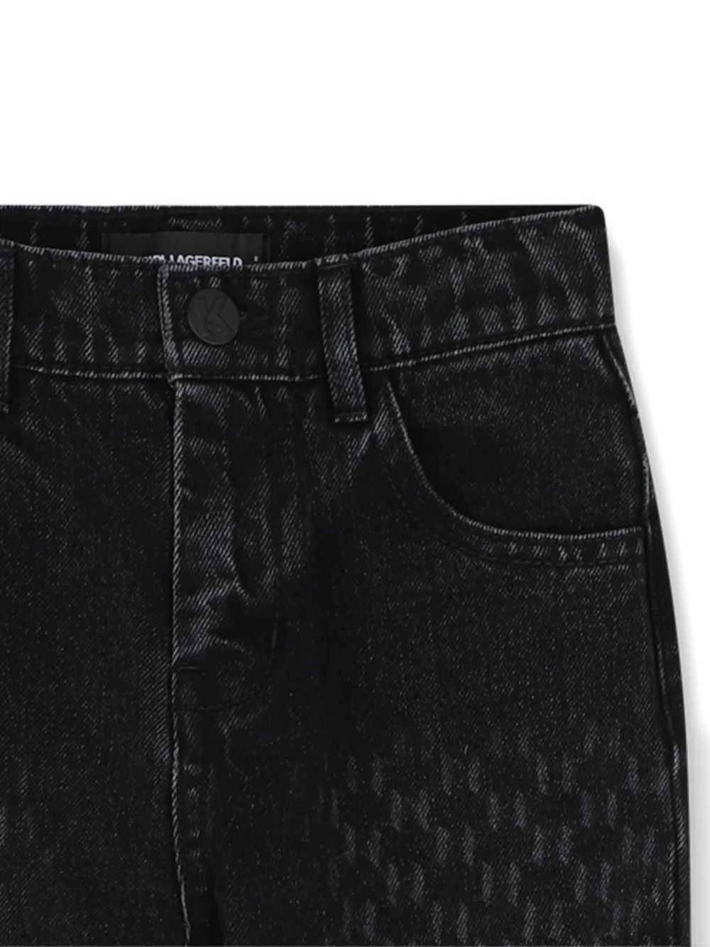 Karl Lagerfeld Kids Jeans met laser-effect Zwart