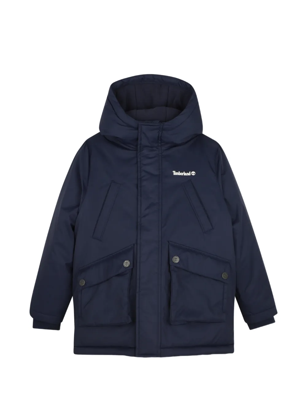 Timberland Kids Parka con stampa - Blu
