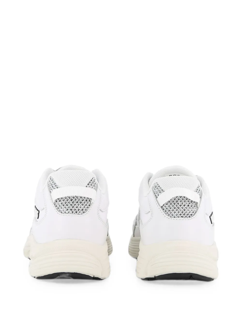 BOSS Kidswear Sneakers met mesh vlakken Wit