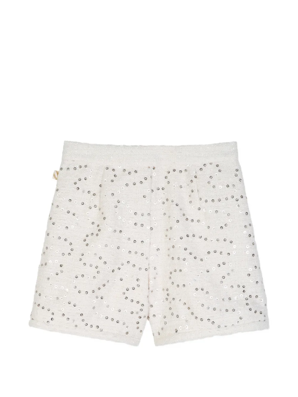 Billieblush Bouclé shorts verfraaid met pailletten Wit