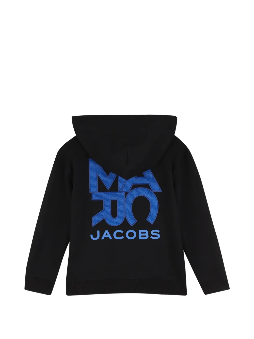 Marc Jacobs Kids Hoodie met logoprint en rits Zwart