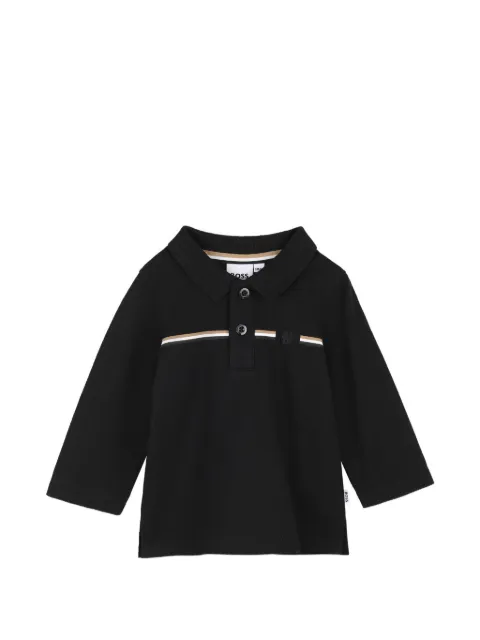 BOSS Kidswear playera tipo polo manga larga