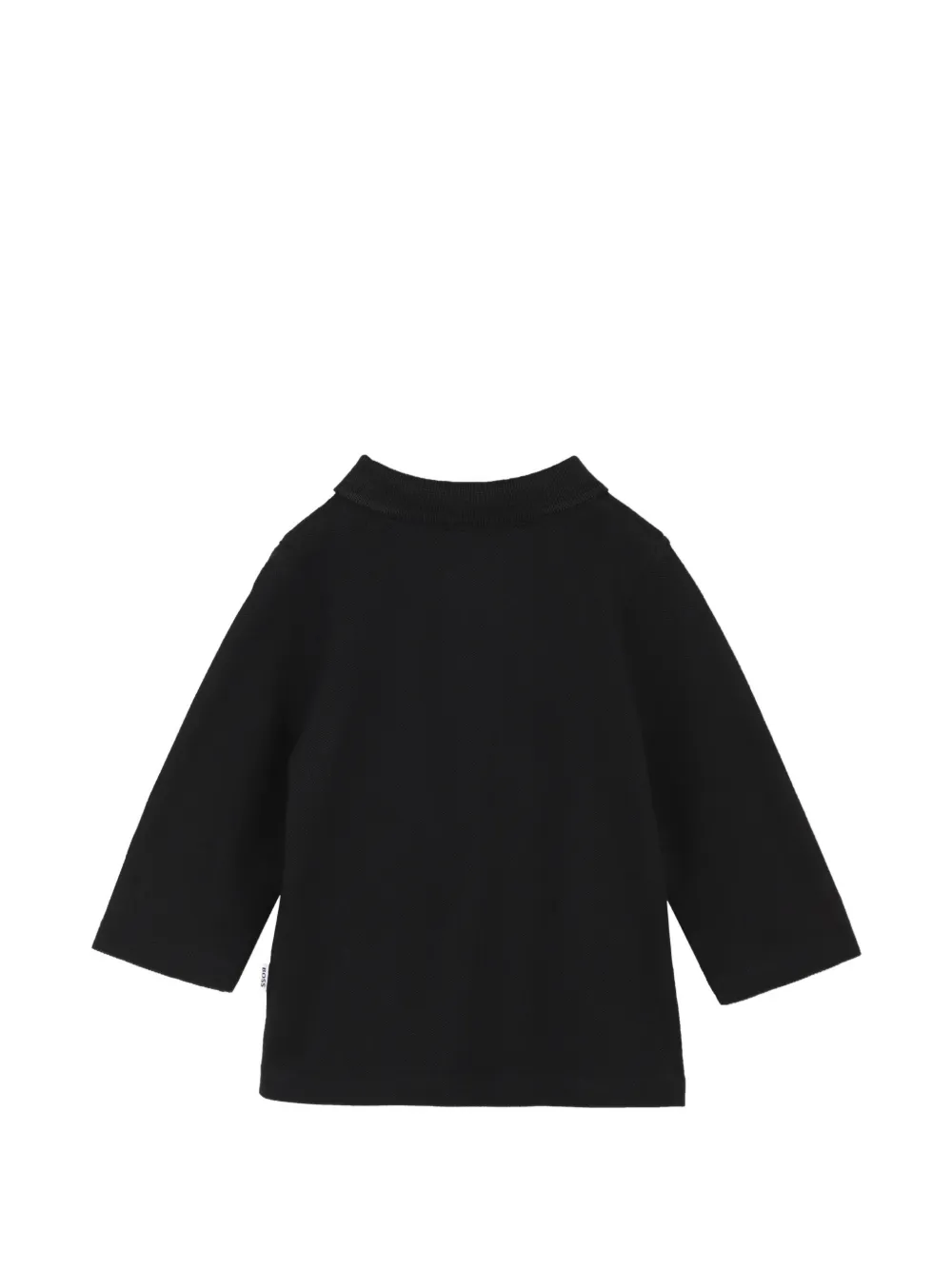 BOSS Kidswear Poloshirt met lange mouwen Zwart