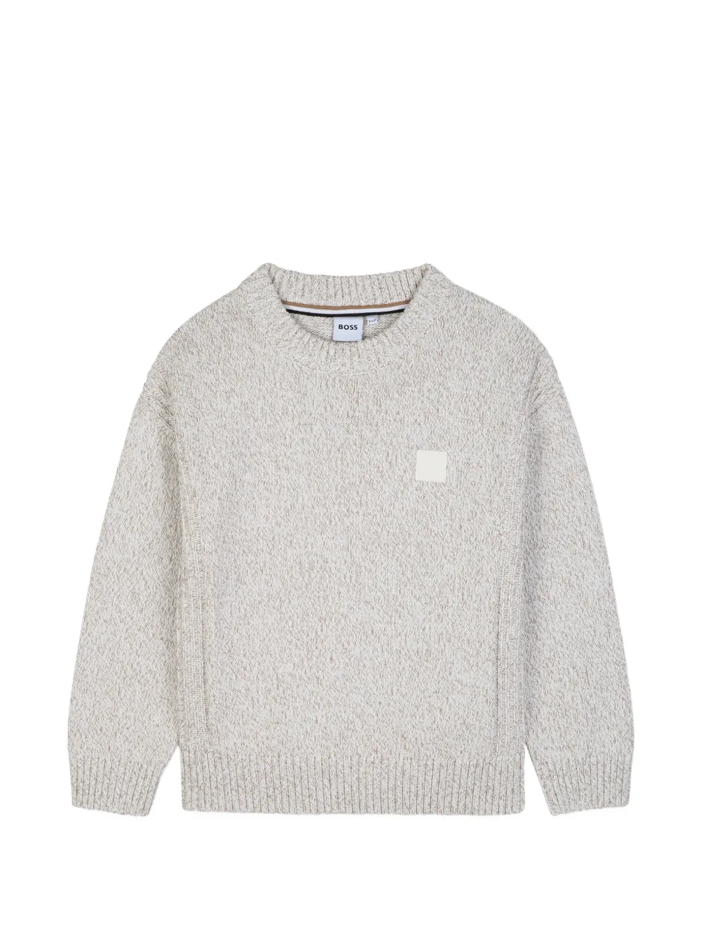 BOSS Kidswear crew-neck sweater - Toni neutri