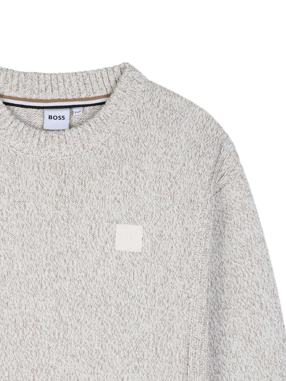 BOSS Kidswear Trui met ronde hals Beige