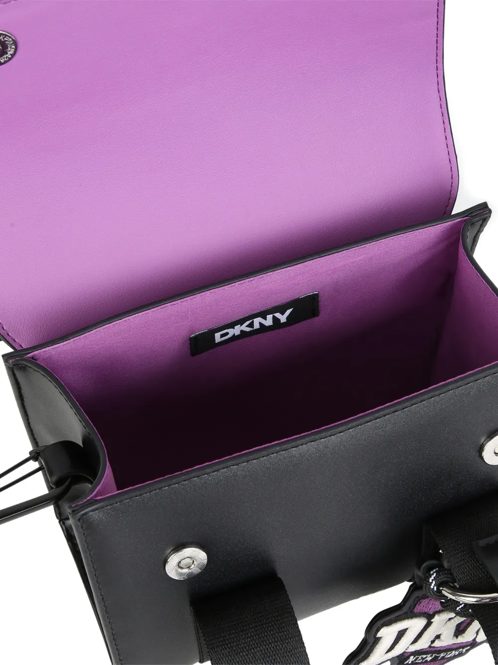 Dkny Kids Schoudertas met logo-bedel en touw Zwart