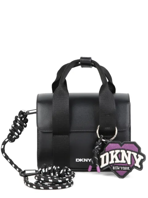 Dkny Kids logo-charm rope-strap shoulder bag