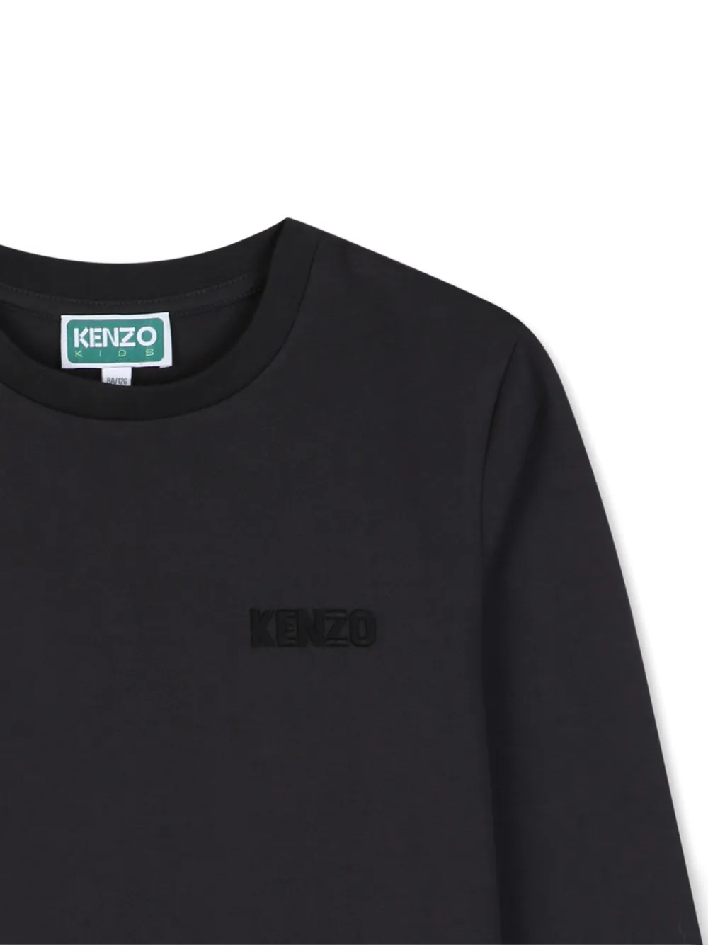 Kenzo Kids T-shirt met lange mouwen Zwart